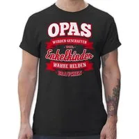 Shirtracer T-Shirt Opas wurden geschaffen weil Enkelkinder wahre Helden brauchen Opa Geschenke