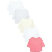 TupTam Wickelshirt TupTam Baby Mädchen Langarm Wickelshirt Baumwolle 5er Set