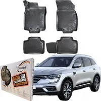 Trimak Passform-Fußmatten Oder Kofferraumwanne Oder Set für Renault Koleos, Renault Koleos 2. Gen. 2016-2024 Gummimatten Auto TPE Allwetter