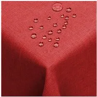 DecoHomeTextil Heimtextilmanufaktur Tischdecke Leinen Optik Tischdecke Tischtuch Abwaschbar Wasserabweisend