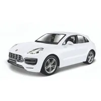 Bburago Modellauto Porsche Macan (weiß), Maßstab 1:24, detailliertes Modell