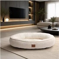 Warenhammer Hundebett Orthopädisches Premium Hundebett, flauschig weich, abnehmbar/waschbar, ca. 20-22 cm hohe Umrandung, weiches Flanell / herausnehmbare Innenmatratze