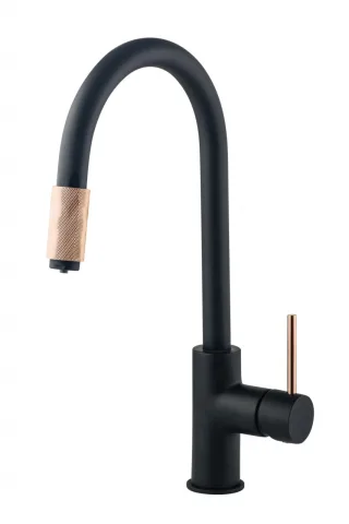 Neuesbad Black Spültischarmatur schwarz / kupfer DE1BCAB64M1