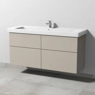 Sanipa 3way Waschtischunterbau zu Villeroy & Boch Subway 2.0 Waschtisch mit 4 Auszügen, Kaschmir-Mat SP6161U