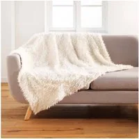 Wohndecke Weiche Decke aus Kunstfell, MOUTON, 125 x 150 cm, Douceur d'intérieur