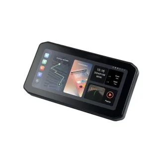 6.25inch Wireless CarPlay Moto Android Auto Portable Digital Dashboard GPS Motorcycle Navigation Display GPS Remote Cont