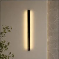 Nettlife LED Wandleuchte Schwarz 60CM 21W Up & Down Strahler modern Wandlicht Innen, LED fest integriert, Warmweiß, für Flur Treppenhaus Wohnzimmer Kinderzimmer Schlafzimmer