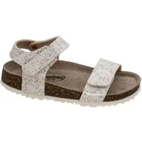 Fischer-Markenschuh Hawaii Sandalette aus Vegano (Lederimitat), Fleecefutter, gepolstertes Lederfußbett