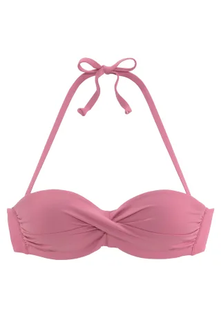 LASCANA - LASCANA Bügel-Bandeau-Top Rosa - Gr. - 40E
