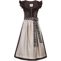 MarJo Dirndl Dirndl Oberhofen 75cm Länge espresso-taupe/leo