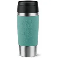 Emsa Thermobecher Travel Mug Classic Petrol, 360 ml, Edelstahl, PP, Silikon