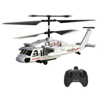 Black Hawks 2.4G 3.5CH Military Design Modular Battery One-key Takeoff and Landing Altitude Hold RC Helicopter RTF