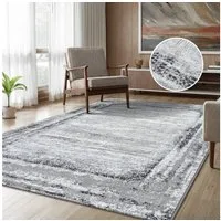 Sanat Teppich Harmony 3215, auch als Läufer, rechteckig, Höhe: 12 mm, Wohnzimmer, Kurzflor, modern, Bordüre, Schlafzimmer
