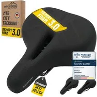 BikePeak Fahrradsattel, Bequemer, Wasserabweisender Sattel
