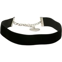 Alpenflüstern Choker Trachten-Samt-Kropfband breit (schwarz), - Trachtenkette enganliegend, Kropfkette elastisch, eleganter Damen-Tr