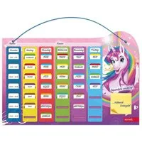 Roth Ideen Schülerkalender ROTH Klipp & Klar Stundenplan Steck-Fix "Einhornportrait"