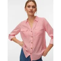 Vero Moda Hemdbluse VMBUMPY L/S SHIRT NEW WVN GA NOOS Viskose, regular fit