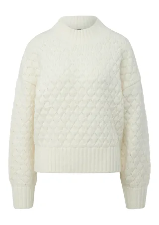 qs - Strickpullover creme - Gr. - S