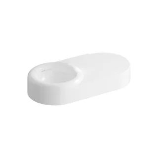 VitrA Liquid asymmetrischer Waschtisch 80 cm Becken links ohne Hahnloch ohne,7314B403-0016 7314B403-0016
