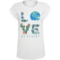 Youth Designz Print-Shirt "LOVE MY PLANET" Damen T-Shirt Statement Geschenk Frauen Motiv mit stylischen Frontprint für Frauen