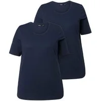 Ulla Popken T-Shirt T-Shirt Doppelpack Rundhalsausschnitt Regular
