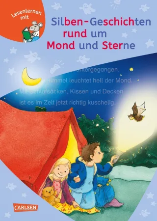 LESEMAUS zum Lesenlernen Sammelbände: Silben-Geschichten rund um Mond und Sterne: Gemütliche Erstlesegeschichten ab 6 | Extra Lesetraining ? Lesetexte mit farbiger Silbenmarkierung