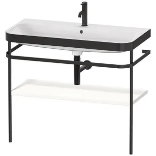 Duravit Happy D.2 Plus c-bonded Set mit Metallkonsole Weiß Supermatt 975x490x850 mm - HP4738O8484 HP4738O8484
