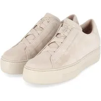 Paul Green Paul Green 5529-049 Damen Rauleder beige Schnürschuh