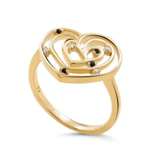 Orphelia 'Euphoria' Damen-Ring aus 925er Sterlingsilber – Gold ZR-7522/G