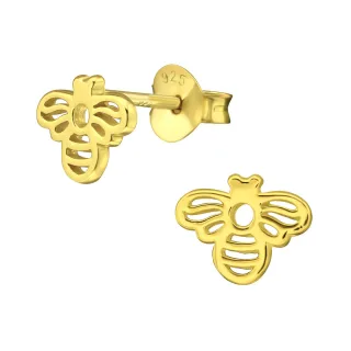 Bienen Ohrringe aus 925 Silber