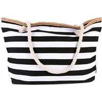 Mutig Strandtasche Große Strandtasche mit Reißverschluss XXL Familie Beach Tote Bag (Große Shopper Damen Sporttasche Schultertasche, Tragetasche, Shopping Bag, Reisetasche, Faltbar Umhängetasche), für strand,poolparty,fitnessstudio,picknick,grillen, 