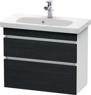Duravit DuraStyle Waschtischunterbau wandhängend Eiche Schwarz & Weiß Matt 730x368x610 mm - DS649901 DS649901618