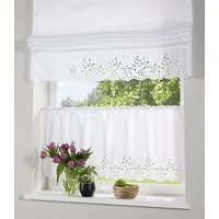 OTTO home Scheibengardine Neapel (1 St), Stangendurchzug, halbtransparent, Taft, halbtransparent, Seiden Optik