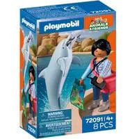 72091 Animals & Friends Zoo: Delfin und Besucherin, Konstruktionsspielzeug