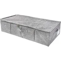 Intirilife Unterbettkommode, Platzsparende Aufbewahrungstasche Aufbewahrungsbox Bett Organizer