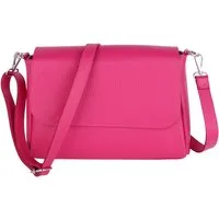 MIRROSI Umhängetasche Damen, Crossbody Bag, Echtleder Made in Italy (1 Tasche 2 Gurte oder Basic Version 1 Tasche 1 Gurt), 27x20x7cm (BXHXT) Mittelgroß