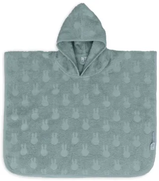 Jollein Badeponcho Frottee Miffy Jacquard Sea Green