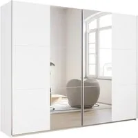 rauch Schwebetürenschrank Kleiderschrank Drehtürenschrank Schrank Garderobe KRONACH (in 3 Ausstattungen BASIC/CLASSIC/PREMIUM, Breiten 131/175/218/261 cm) optional ohne, mit 1 oder 2 Spiegel, viel Stauraum MADE IN GERMANY