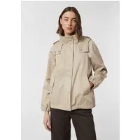 comma Funktionsjacke Outdoor-Jacke Jacke aus Cottonmix mit fixierter Kapuze