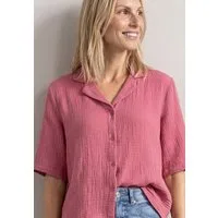 STREET ONE Hemdbluse aus reiner Baumwolle