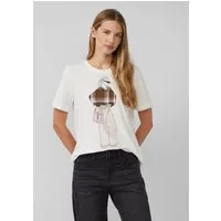 s.Oliver Kurzarmshirt T-Shirt T-Shirt mit Frontprint im Relaxed Fit