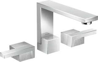 Hansgrohe 3-Loch Waschtischarmatur Axor Edge Diamantschliff chrom, 46051000 46051000