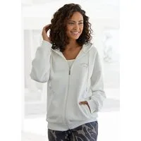 LASCANA Kapuzensweatjacke mit seitlichen Taschen und Innen angeraut, Loungewear