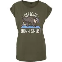 Youth Designz Print-Shirt "Official Yoga Shirt" Damen T-Shirt Statement oder Geschenk Motiv mit stylischen Entspannten Aufdruck