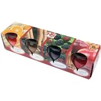 HS Candle Duftkerze "Selection" Duftmix (Set, 4-tlg), Winter Spice, Duftnote winterlich süß, bis zu 18h Brenndauer pro Kerze