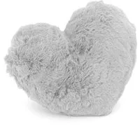 heimtexland Dekokissen Fell Kuschelkissen Plüsch Herz XL Deko Herzkissen, super weich und flauschig, Allergiker geeignet, atmungsaktiv, waschbar