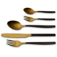 ECHTWERK Besteck-Set Tafelbesteck "Positano Due", 20tlg (20-tlg), 4 Personen, Edelstahl 18/10, PVD-Beschichtung