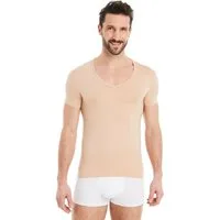 FINN Design Unterhemd Business Unterziehshirt Herren Kurzarm mit V-Ausschnitt Das perfekte T-Shirt für Männer unter Hemd und Anzug