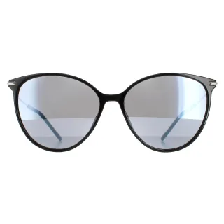 Hugo Boss Runde Herren Schwarz Silber Spiegel BOSS 1272/S