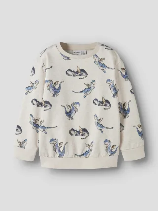 NAME IT - NMMKASSE LS NREG SWEAT UNB Peyote Melange - Gr. - 116